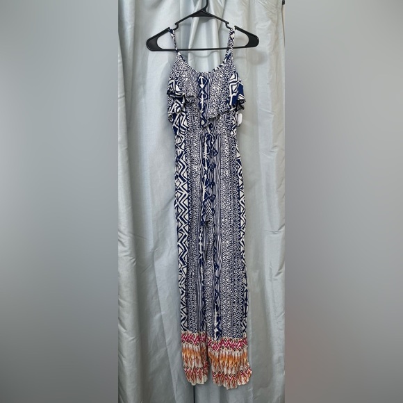 ANGIE Tribal print multicolored jumpsuit XS - Picture 1 of 9
